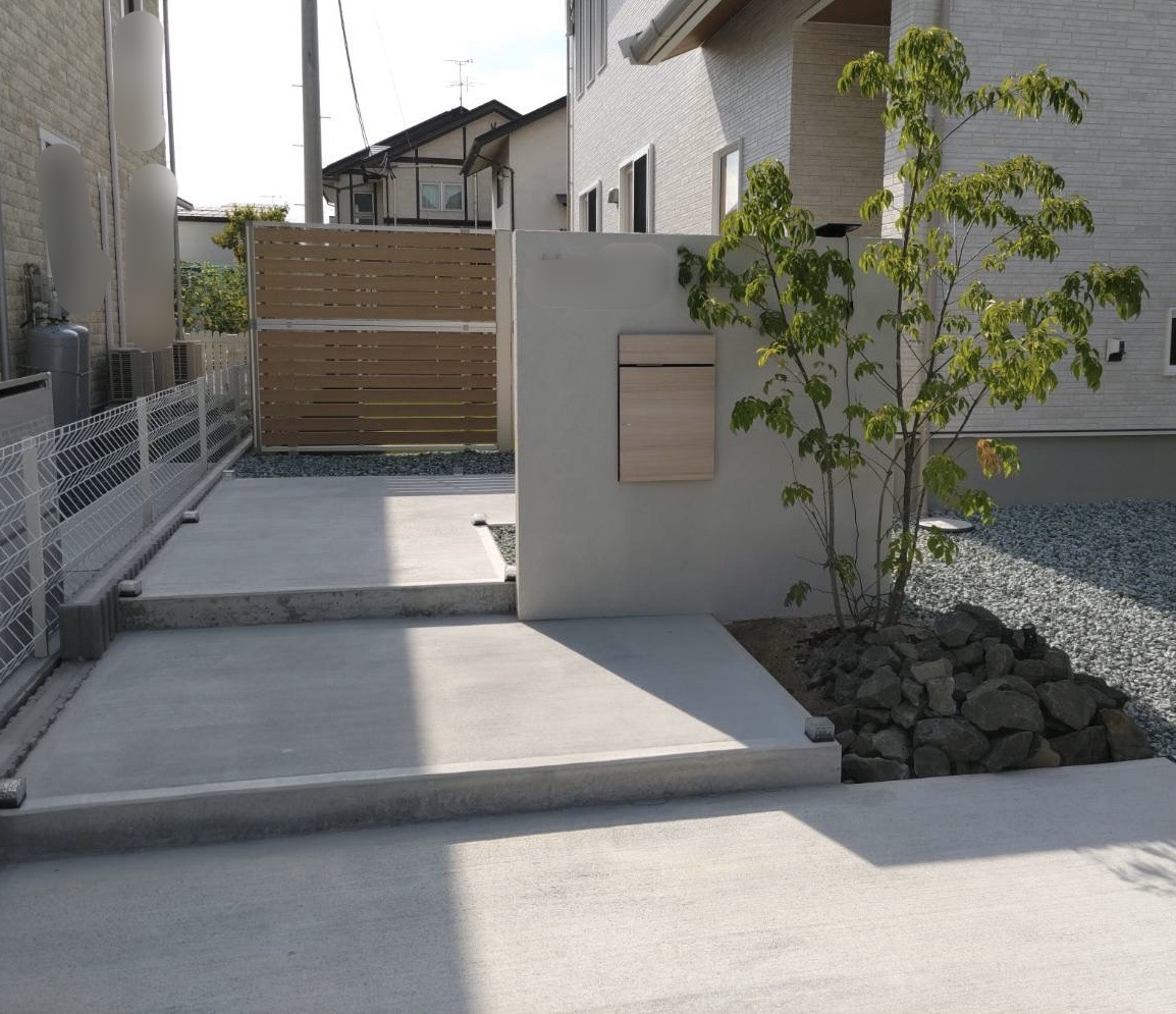 門柱と多段フェンス【天童市】【村山市】