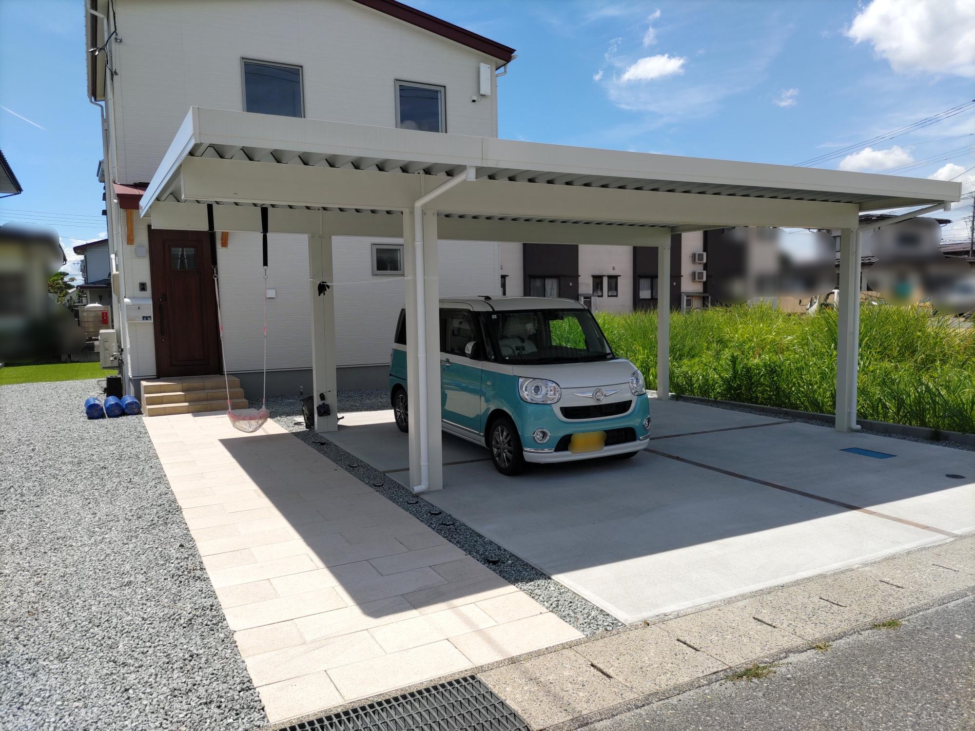 カーポート　間口延長タイプ【寒河江市】【長井市】